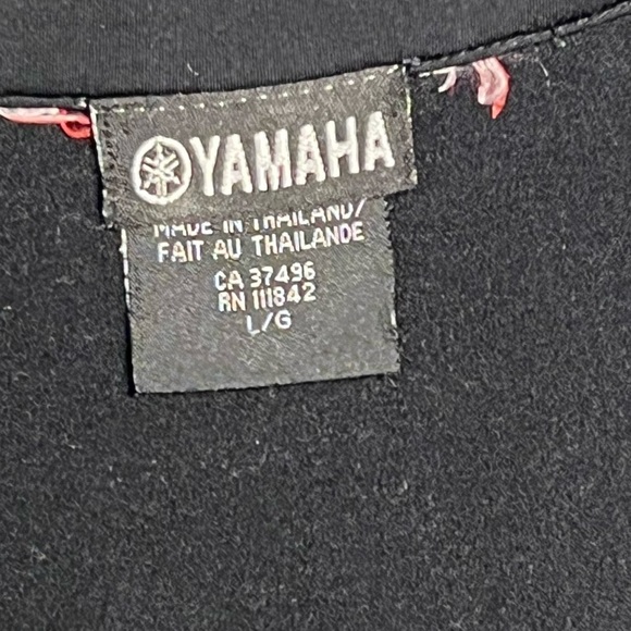 Yamaha | Black Long Sleeve 1/4 Zip Jacket Sz L - Picture 5 of 6